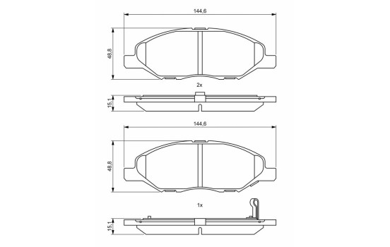 Pastillas de freno BP2041 Bosch, Imagen 8