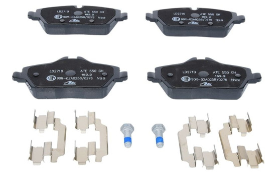 Pastillas de freno de cerámica con bajo contenido de polvo 13.0470-2710.2 ATE, Imagen 4