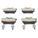 Pastillas de freno de cerámica con bajo contenido de polvo 13.0470-2820.2 ATE, Miniatura 4