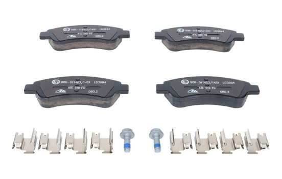 Pastillas de freno de cerámica con bajo contenido de polvo 13.0470-3994.2 ATE, Imagen 3