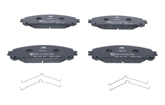Pastillas de freno de cerámica con bajo contenido de polvo 13.0470-5634.2 ATE, Imagen 2