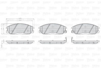 RELLENO DE PASTILLAS DE FRENO HYUNDAI H1 (03 0 872569 Valeo