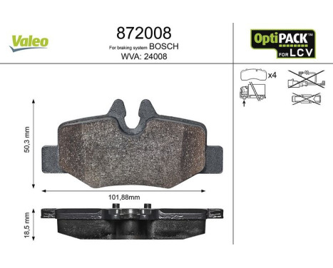 RELLENO DE PASTILLAS DE FRENO MERCEDES VIANO ( 872008 Valeo