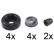 Kit de reparación, cilindro de freno de rueda 53663 ABS, Miniatura 2