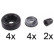 Kit de reparación, cilindro de freno de rueda 53663 ABS