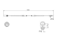 Sensor de velocidad de la rueda WS512 Bosch