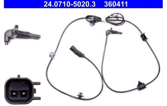 Sensor ABS 24.0710-5020.3 ATE, Imagen 2