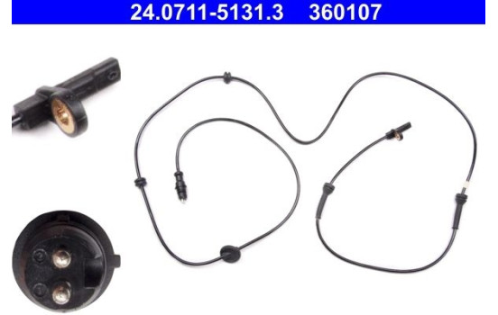 Sensor ABS 24.0711-5131.3 ATE, Imagen 2