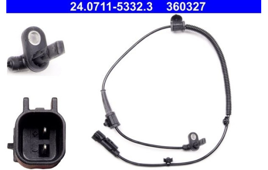 Sensor ABS 24.0711-5332.3 ATE, Imagen 2