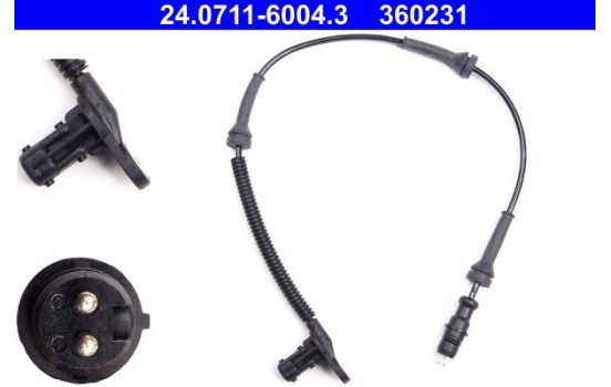 Sensor ABS 24.0711-6004.3 ATE, Imagen 2