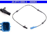 Sensor de velocidad de la rueda 24.0711-5093.3 ATE