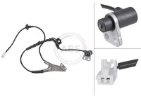 Sensor de velocidad de la rueda 31897 ABS
