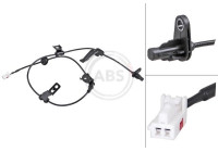 Sensor de velocidad de la rueda 32317 ABS