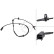 Sensor de velocidad de la rueda 32319 ABS