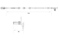 Sensor de velocidad de la rueda DF11 Bosch