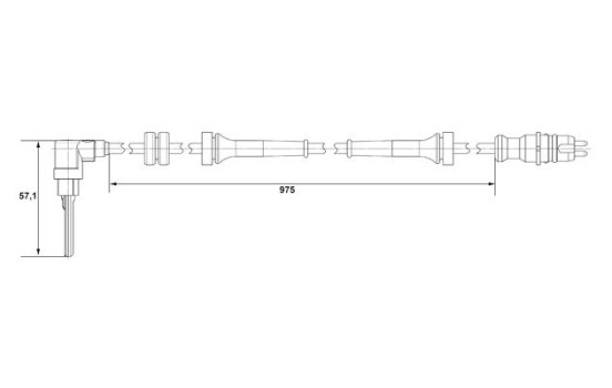 Sensor de velocidad de la rueda DF11 Bosch, Imagen 5