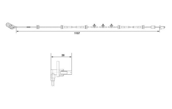 Sensor de velocidad de la rueda DF11 Bosch