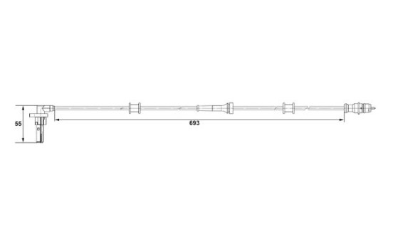 Sensor de velocidad de la rueda DF11 Bosch