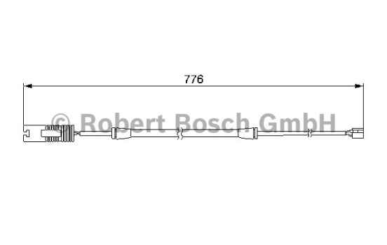Contacto de advertencia, desgaste de pastillas/forros de freno Para AP183 Bosch