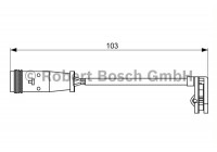 Contacto de advertencia, desgaste de pastillas/forros de freno Para AP309 Bosch