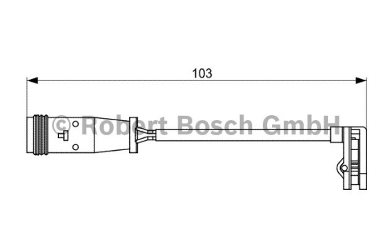 Contacto de advertencia, desgaste de pastillas/forros de freno Para AP309 Bosch