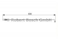 Contacto de advertencia, desgaste de pastillas/forros de freno Para AP315 Bosch