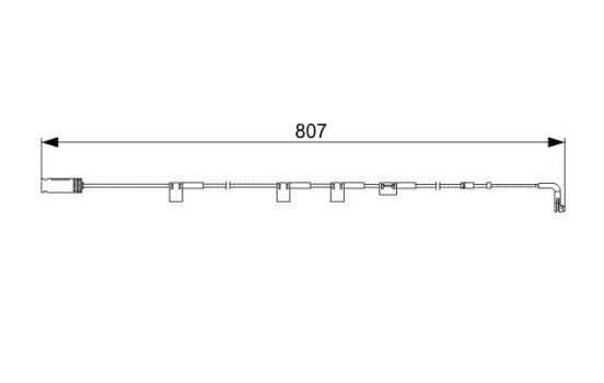 Contacto de advertencia, desgaste de pastillas/forros de freno Para AP330 Bosch, Imagen 3