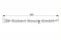 Contacto de advertencia, desgaste de pastillas/forros de freno Para AP383 Bosch