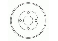 Tambor de freno 2399-S ABS