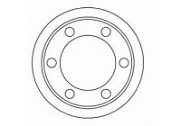Tambor de freno 2406-S ABS