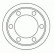 Tambor de freno 2406-S ABS