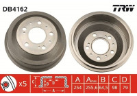 Tambor de freno DB4162 TRW