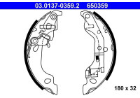 Juego de zapatas de freno 03.0137-0359.2 ATE