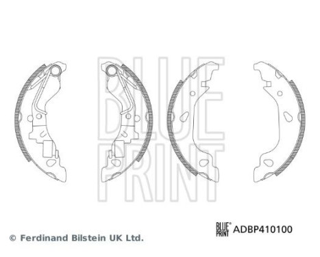 Juego de zapatas de freno ADBP410100 Blue Print