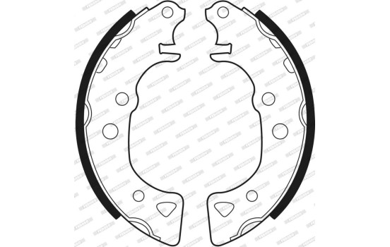 Juego de zapatas de freno FSB232 Ferodo, Imagen 3