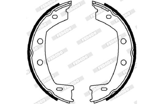 Juego de zapatas de freno FSB4032 Ferodo, Imagen 2