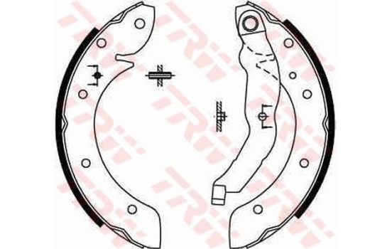 Juego de zapatas de freno GS8567 TRW