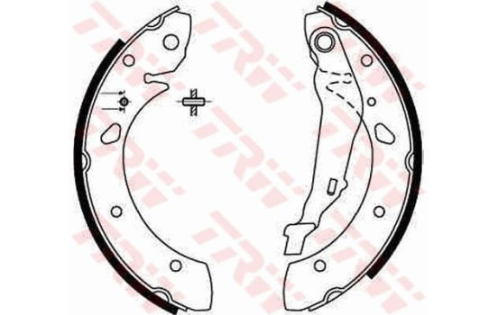 Juego de zapatas de freno GS8632 TRW