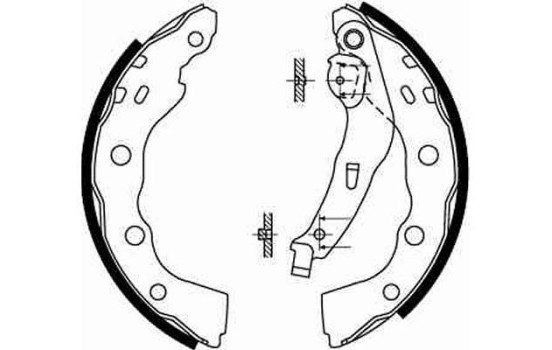 Juego de zapatas de freno GS8665 TRW, Imagen 2