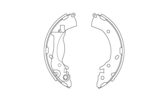 Juego de zapatas de freno KBS-3419 Kavo parts