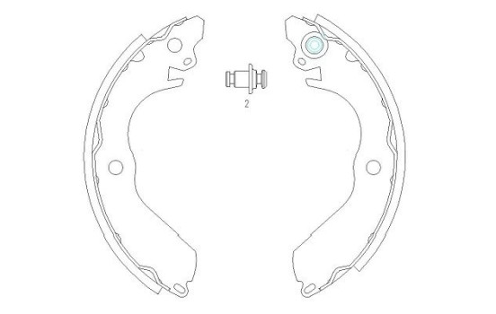 Juego de zapatas de freno KBS-6411 Kavo parts