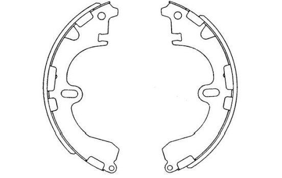 Juego de zapatas de freno KBS-9912 Kavo parts