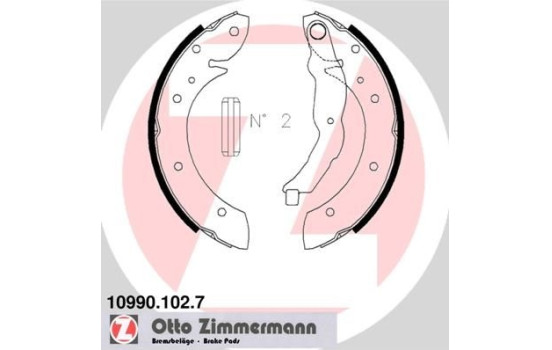Juego de zapatas de freno, Imagen 2