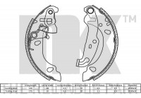 Juego de zapatas de freno