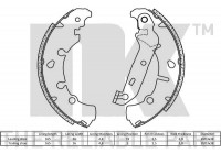 Juego de zapatas de freno