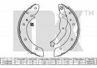 Juego de zapatas de freno