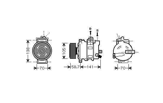 COMPRESOR A4/A4 QUAT 19TDi/4Cyl 03-
