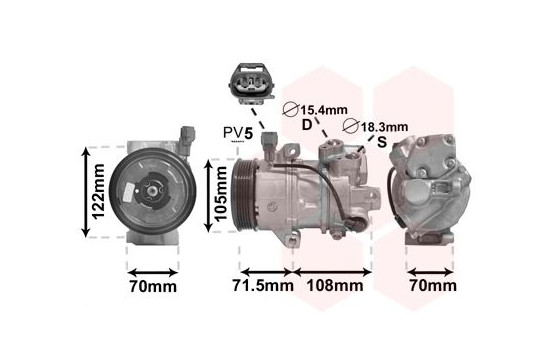 Compresor, aire acondicionado