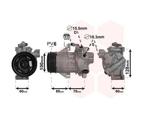 Compresor, aire acondicionado