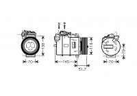 Compresor, aire acondicionado